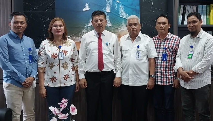 Panitia Hari Pers Nasional (HPN) 2023 Serikat Media Siber Indonesia (SMSI) Sumatera Utara melakukan kunjungan ke PDAM Tirtanadi, Rabu (25/1/2023).