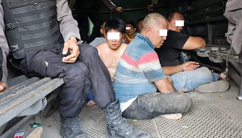 Tim gabungan Polrestabes Medan gerebek markas judi di Sky Garden, Desa Namo Rube Julu, Kecamatan Kutalimbaru, Kabupaten Deli Serdang, Senin (10/4/2023) sore