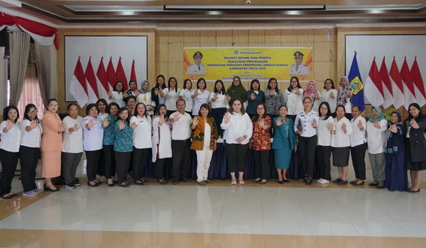 Pemkab Pakpak Bharat melaksanakan Sosialisasi Pencegahan Kekerasan Dalam Rumah Tangga, di Aula Bale Sada Arih, Rabu (21/6/2023).