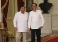 Ada hal menarik setiap pertemuan antara Menhan Prabowo Subianto dengan Presiden Jokowi di Istana Negara.