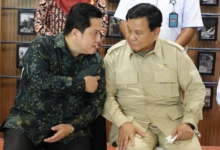 Sosok Menteri BUMN Erick Thohir dinilai bisa memperkuat peluang Prabowo Subianto untuk memenangkan Pilpres 2024. Apalagi banyak pihak menyebut, keduanya adalah menteri-menteri terbaiknya Jokowi