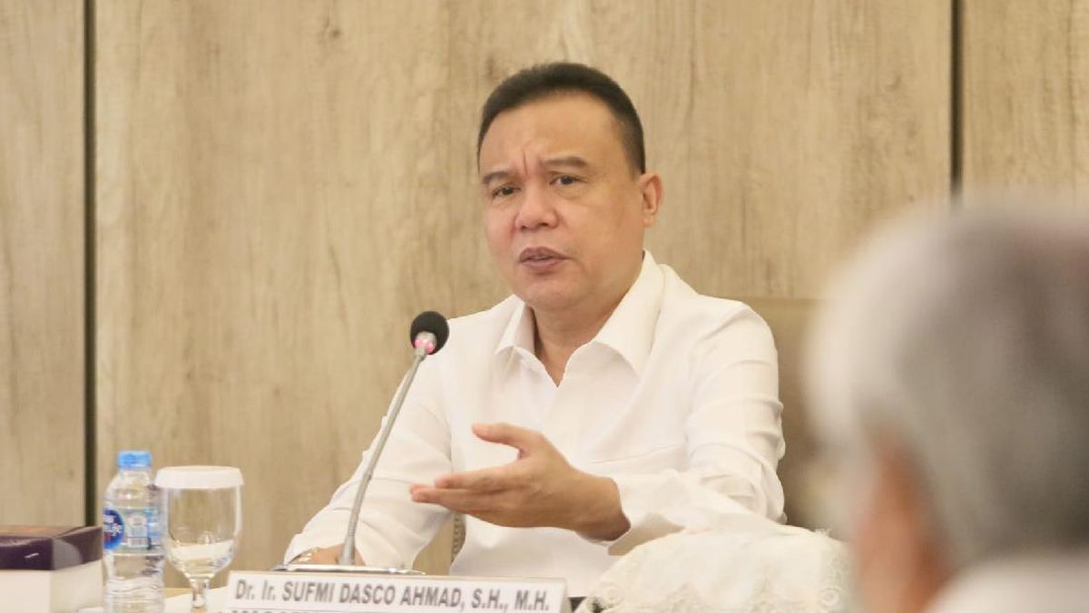 Ketua Harian DPP Partai Gerindra Sufmi Dasco Ahmad menanggapi Putusan Mahkamah Konstitusi (MK) yang memutuskan mengabulkan sebagian Perkara Nomor 90/PUU-XXI/2023.