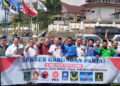 Dalam rangka mewujudkan penyelenggaraan Pileg 2024, gabungan 8 partai politik melakukan deklarasi dan pernyataan sikap di sekretariat bersama, tepatnya Komplek Perkantoran Panorama Indah Sindeka, Selasa (3/10/2023).