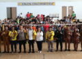 Bupati Pakpak Bharat Franc Bernhard Tumanggor membuka Kejuaraan Bulutangkis Piala Bupati Pakpak Bharat ke-2 Tahun 2023 di GOR Traju Sport Center.