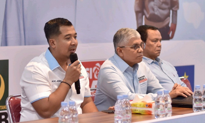 Ketua TKD Prabowo Gibran Sumatera Utara Ade Jona Prasetyo, sangat yakin menghadapi debat pada tanggal 22 Desember 2023 mendatang