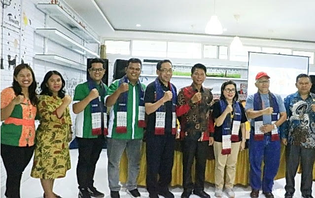 Bupati Samosir diwakili Asisten Pemerintahan dan Kesra Tunggul Sinaga menyambut kehadiran Delegasi LPPM PTN Wilayah Barat, di Hotel Vantas Pangururan, Kamis (7/3/2024).