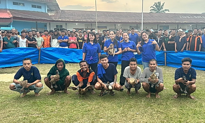 dalam mengisi waktu sebelum berbuka puasa atau 'ngabuburit', Lapas Kelas IIA Pematang Siantar Kanwil Kemenkumham Sumut mengadakan kegiatan yang berbeda dari biasanya.