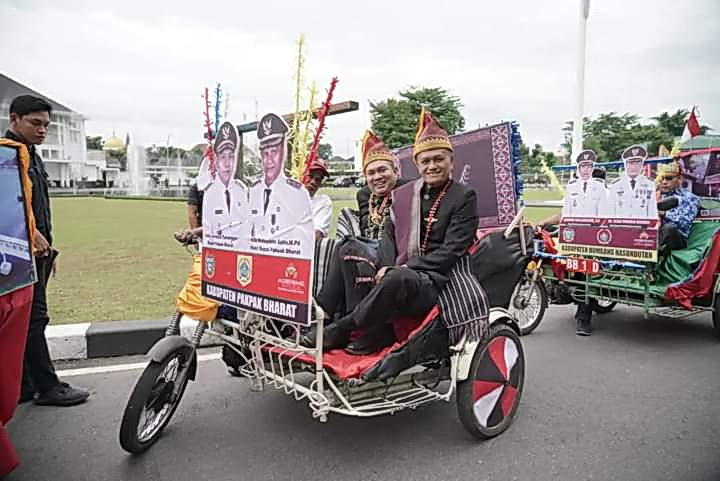 Bupati Pakpak Bharat Franc Benrhard Tumanggor bersama Wakil Bupati H Mutsyuhito Solin Dr MPd dan Sekda Jalan Berutu SPd MM, serta sejumlah pimpinan OPD lainnya, menghadiri Musrenbang RKPD Tahun 2025 Provinsi Sumatera Utara.