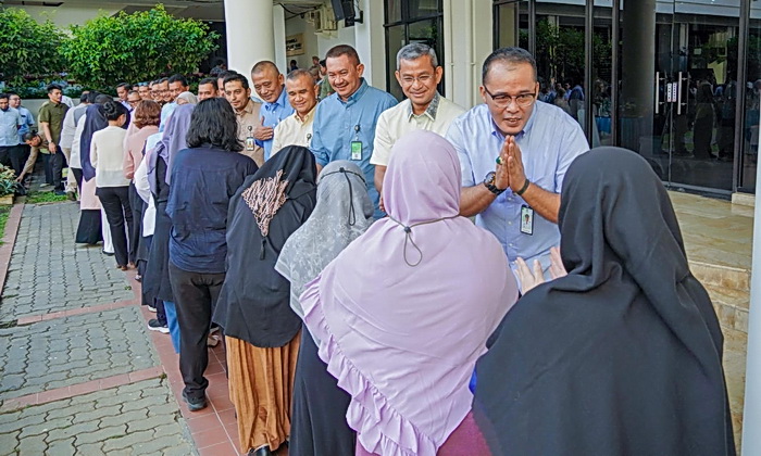 Setelah libur cuti bersama Lebaran, seluruh Aparatur Sipil Negara (ASN) di lingkungan Pemko Medan kembali bekerja, Selasa (16/4/2024).