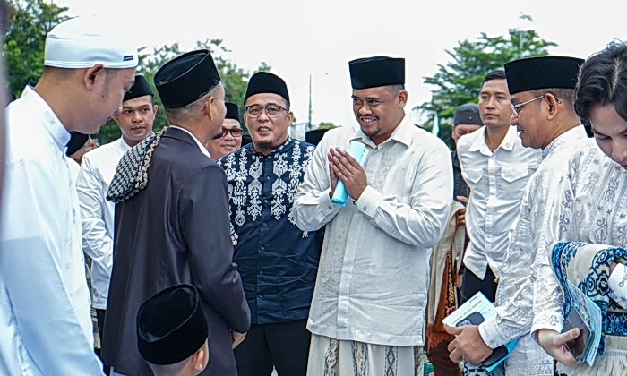 Wali Kota Medan Bobby Nasution mengajak masyarakat memaknai Idulfitri dengan saling memaafkan, silaturahmi, dan berbagi.