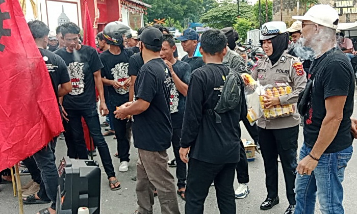 Peringatan Hari Buruh (May Day) 2024 di Sumatera Utara (Sumut) berjalan tertib, aman, nyaman dan kondusif, Rabu (1/5/2024).