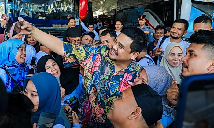 Ribuan warga yang mengikuti Program Mudik Gratis Pemko Medan telah diberangkatkan Wali Kota Bobby Nasution, Minggu (7/4/2024)