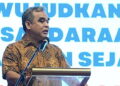 Sekjen DPP Partai Gerindra Ahmad Muzani hadir dalam acara Rapat Kerja Nasional Gerakan Kristiani Indonesia Raya (GEKIRA) di Hotel Bidakara, Sabtu (3/8/2024)