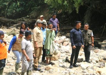 Tinjau Lokasi Bencana di Simangumban, Bupati Taput Pastikan Bantuan Logistik Tersalurkan