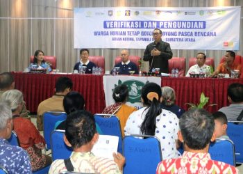 Bupati Taput Pimpin Verifikasi dan Pengundian 70 Huntap ‘Kampung Parsaoran Nauli’ Adiankoting