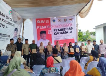 Ribuan Warga Langkat Antusias Ikuti Pemeriksaan Mata dan Pembagian Kacamata Gratis