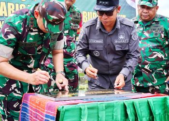 Pangdam I/BB Bersama Bupati Taput Resmikan Jembatan Siualuompu, Bukti Kolaborasi Pemerintah-TNI