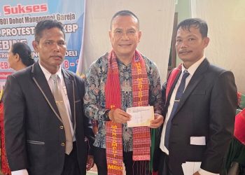 Dr Maruli Siahaan Dukung Pesta MBO dan Mangompoi HKBP Martebing Sergai