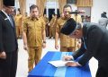 Perkuat Kinerja Perangkat Daerah, Pemkab Taput Lantik 17 Pejabat Administrator