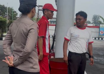 Antisipasi Antrean BBM, Polsek Medan Tuntungan Siagakan Personel di Sejumlah SPBU