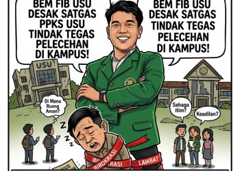 BEM FIB USU Soroti Kinerja Satgas PPKS USU, Desak Penanganan Tegas Dugaan Kasus Pelecehan Seksual di Lingkungan Kampus