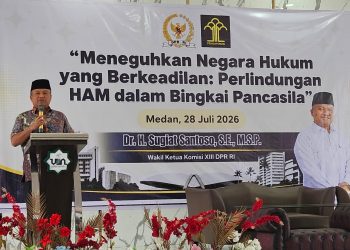 Kementerian Hukum dan Komisi XIII DPR RI Gelar Sosialisasi Hukum di UIN Sumatera Utara, Tegaskan Bahaya Main Hakim Sendiri