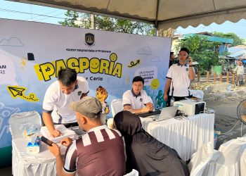 Pasporia Meriahkan Car Free Day Belawan, Imigrasi Tetap Layani Permohonan Paspor di Akhir Pekan