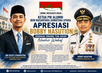 Jadi Orangtua Asuh Nazhir Wakaf, Ketua PW Alumni BEM Nusantara Sumut Apresiasi Bobby Nasution