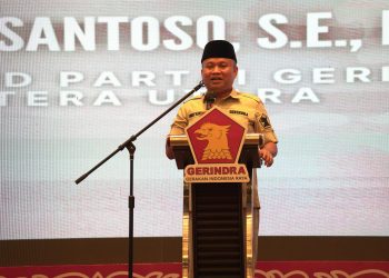 Sugiat Minta Kader Gerindra Sumut di Eksekutif dan Legislatif Jadi ‘Jubir’ Prabowo