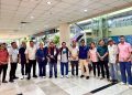 Pemgurus Sumut Sambut Kedatangan Ketum SMSI Firdaus di Bandara Kualanamu