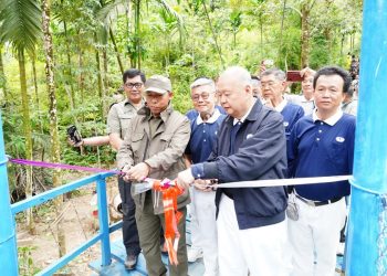 Resmikan Jembatan Cinta Kasih Aek Poring, Bupati Taput Komit Perkuat Infrastruktur