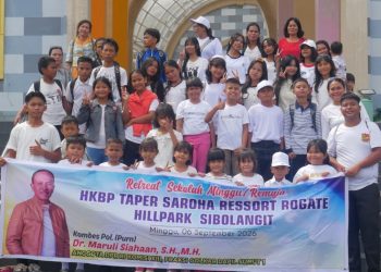Wisata Rohani Sekolah Minggu HKBP Taper Saroha Didukung Anggota DPR RI