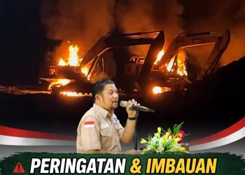 SMSI Madina Desak APH “Tangkap” Pemilik Ekskavator PETI Jambur Tarutung Kotanopan Yang Dibakar Warga