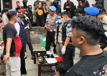 Polda Sumut Grebek Sarang Narkoba di Medan Maimun, 15 Orang Diamankan