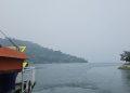 Kabut Asap Karhutla Mulai Mengganggu Penyeberangan di Danau Toba