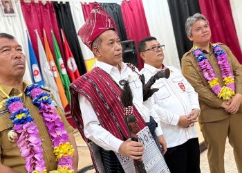 Dorong SDM Unggul dan Ekonomi Desa, Pemkab Taput Dampingi Mensos RI pada Kuliah Umum di UNITA
